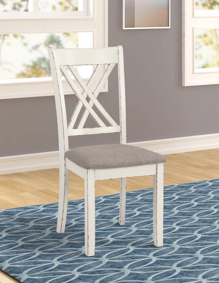 Fortress Ivory 7 Pc Dining Set - furniture place usa