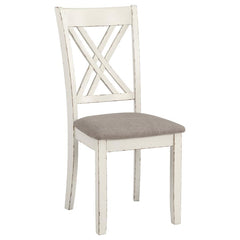 Fortress Ivory 7 Pc Dining Set - furniture place usa
