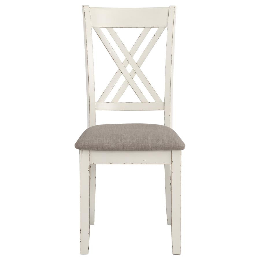Fortress Ivory 7 Pc Dining Set - furniture place usa