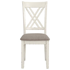 Fortress Ivory 7 Pc Dining Set - furniture place usa