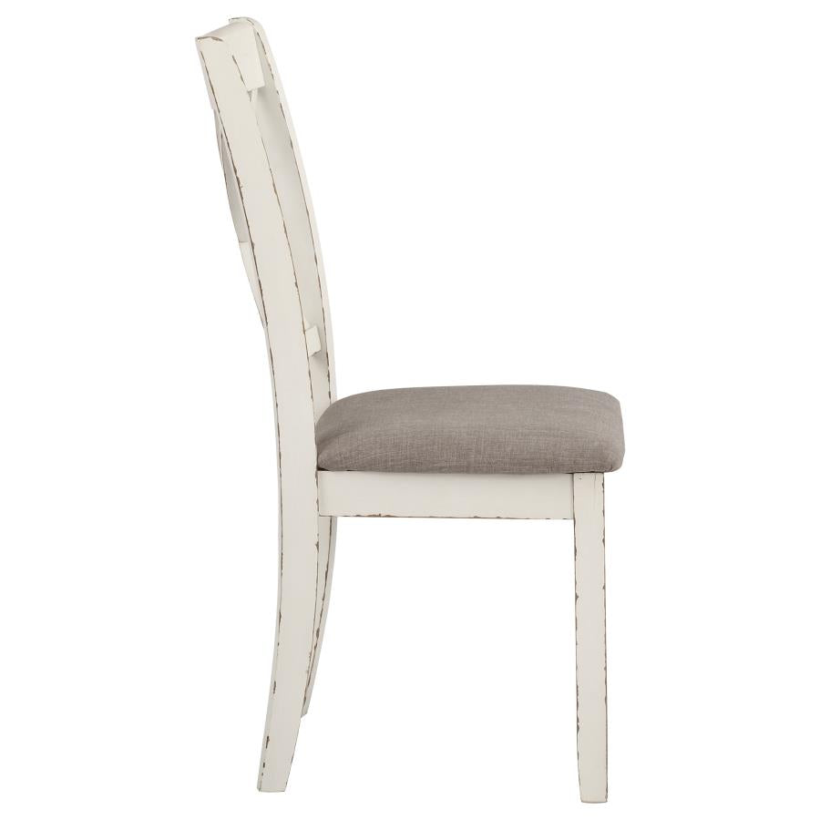 Fortress Ivory 7 Pc Dining Set - furniture place usa