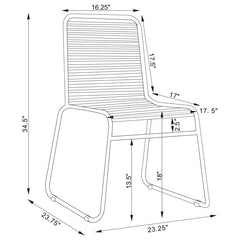 Jerome Grey Side Chair - furniture place usa