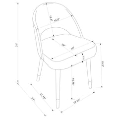 Lindsey Grey Side Chair - furniture place usa