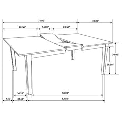 Kirby Ivory 5 Pc Dining Set - furniture place usa