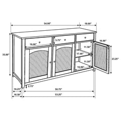 Kirby Ivory Sideboard - furniture place usa