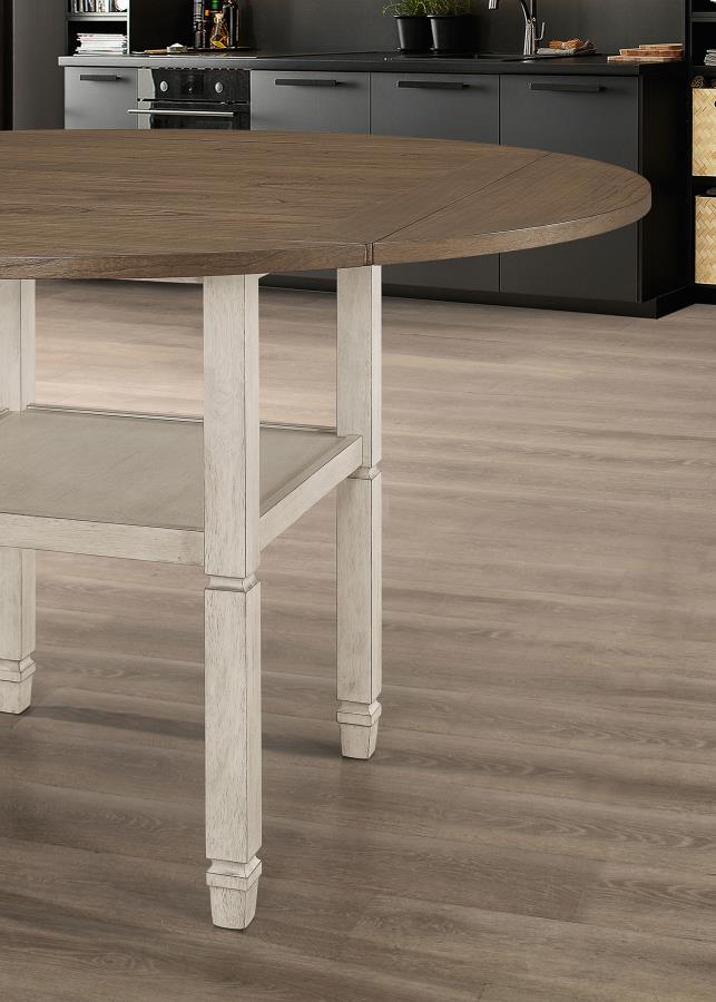 Sarasota Ivory 5 Pc Counter Height Dining Set - furniture place usa