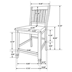 Sarasota Ivory 5 Pc Counter Height Dining Set - furniture place usa