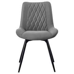 Diggs Grey Swivel Side Chair - furniture place usa