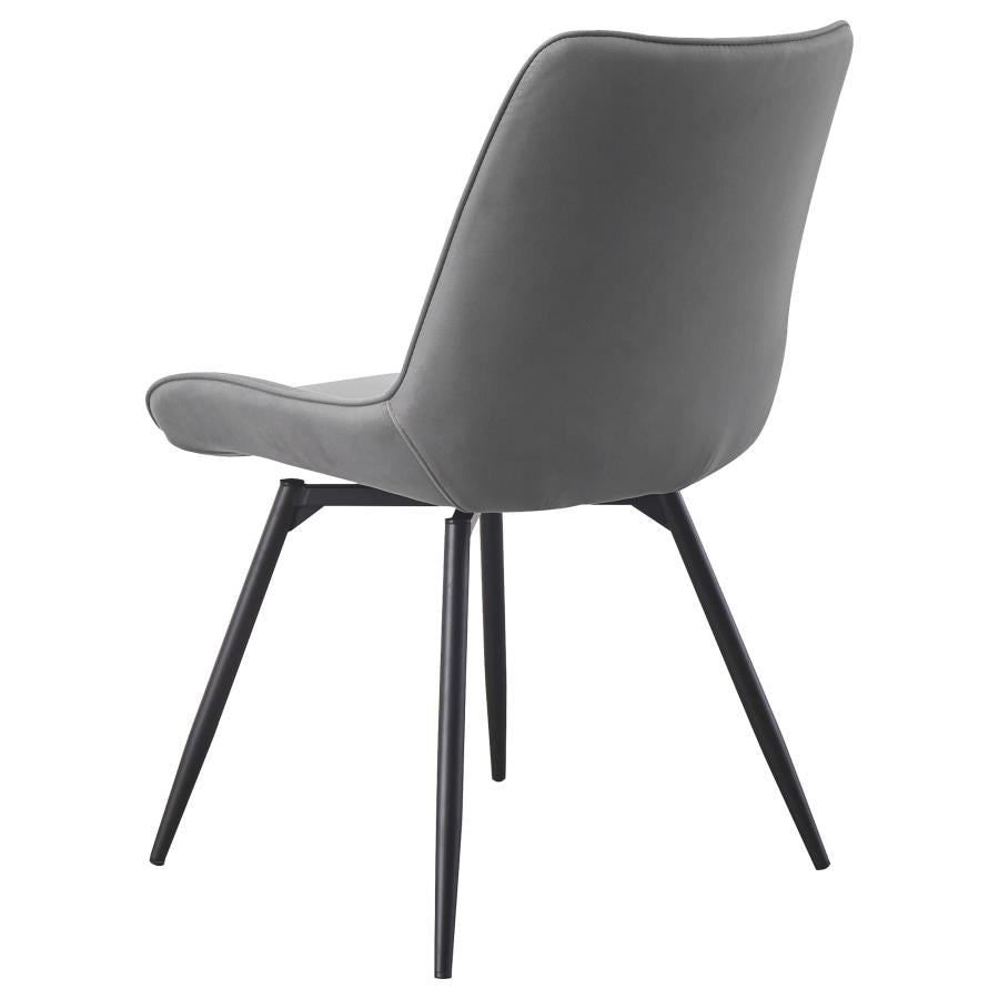 Diggs Grey Swivel Side Chair - furniture place usa