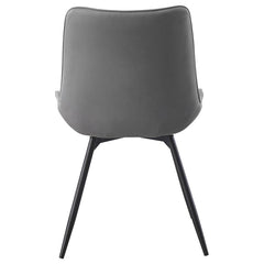 Diggs Grey Swivel Side Chair - furniture place usa
