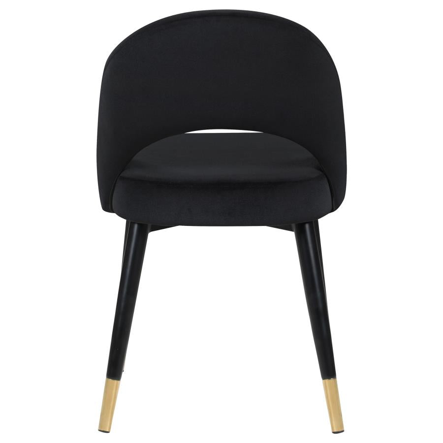 Lindsey Black Side Chair - furniture place usa