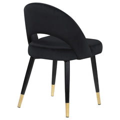 Lindsey Black Side Chair - furniture place usa