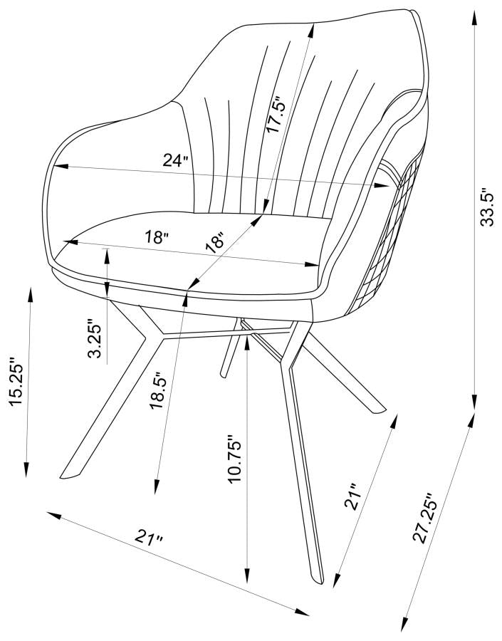 Mayer Blue Arm Chair - furniture place usa