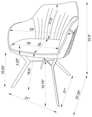 Mayer Blue Arm Chair - furniture place usa