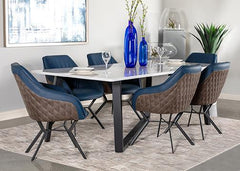 Mayer Blue Arm Chair - furniture place usa