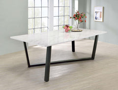 Mayer White Dining Table - furniture place usa
