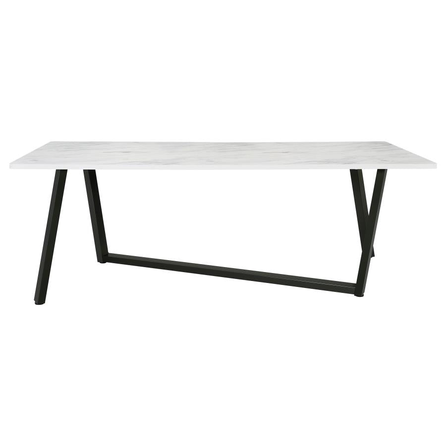 Mayer White Dining Table - furniture place usa