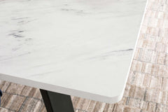 Mayer White Dining Table - furniture place usa