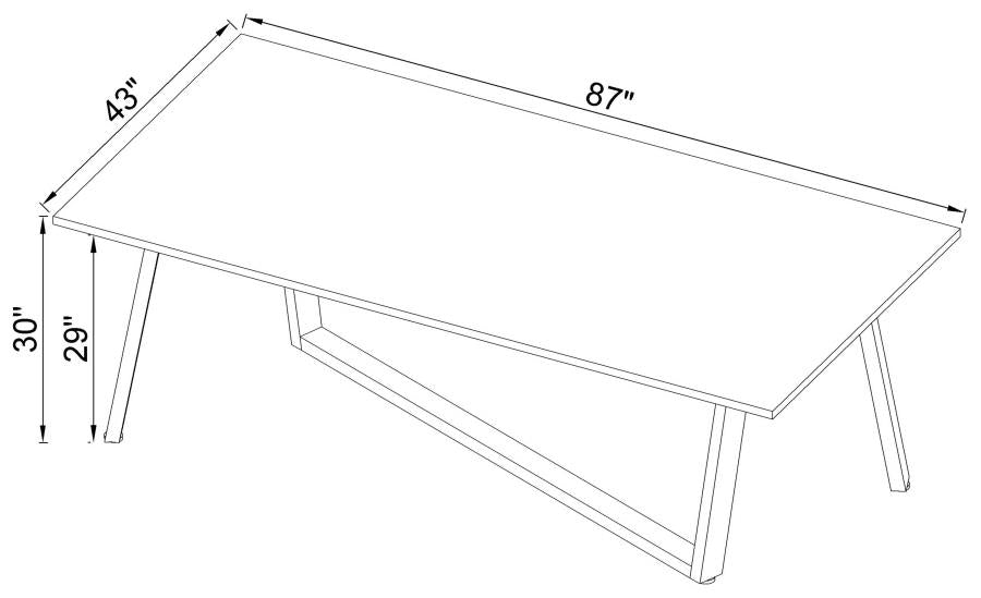 Mayer White Dining Table - furniture place usa
