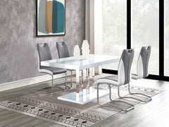 Brooklyn White 5 Pc Dining Set - furniture place usa