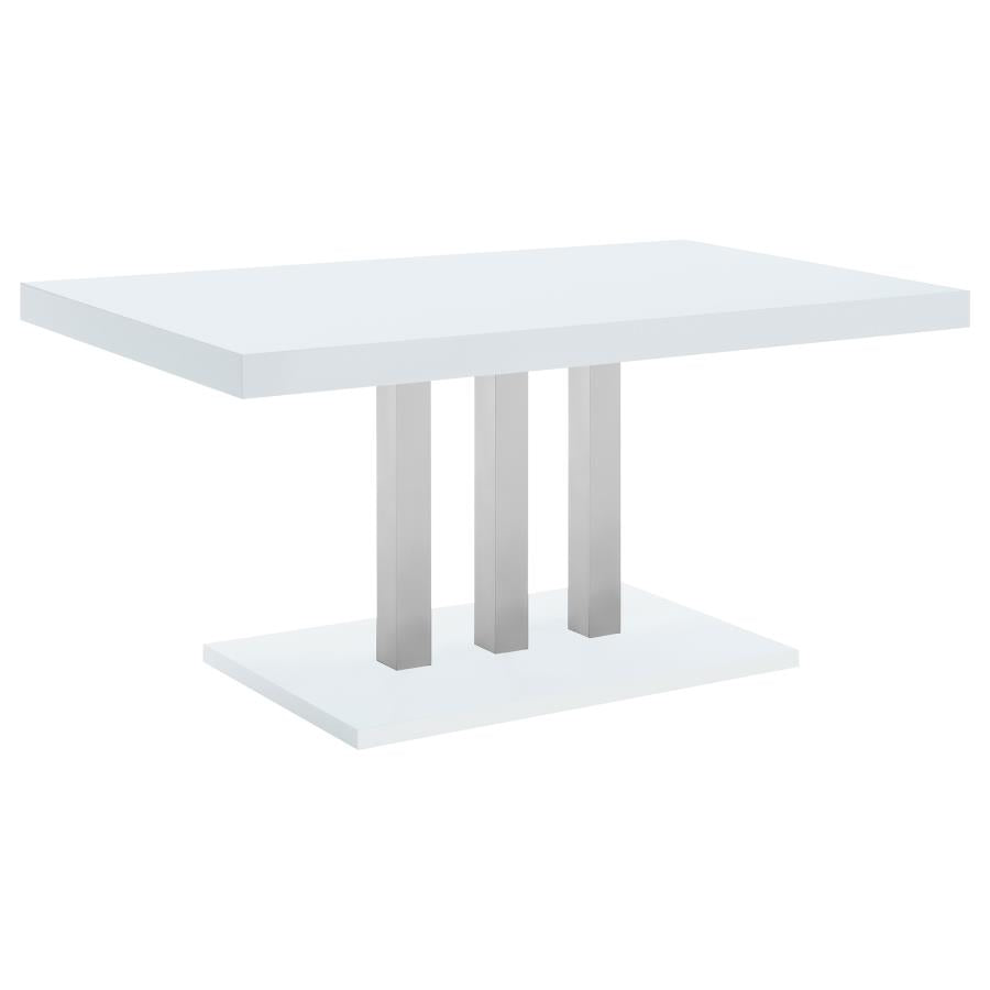Brooklyn White Dining Table - furniture place usa