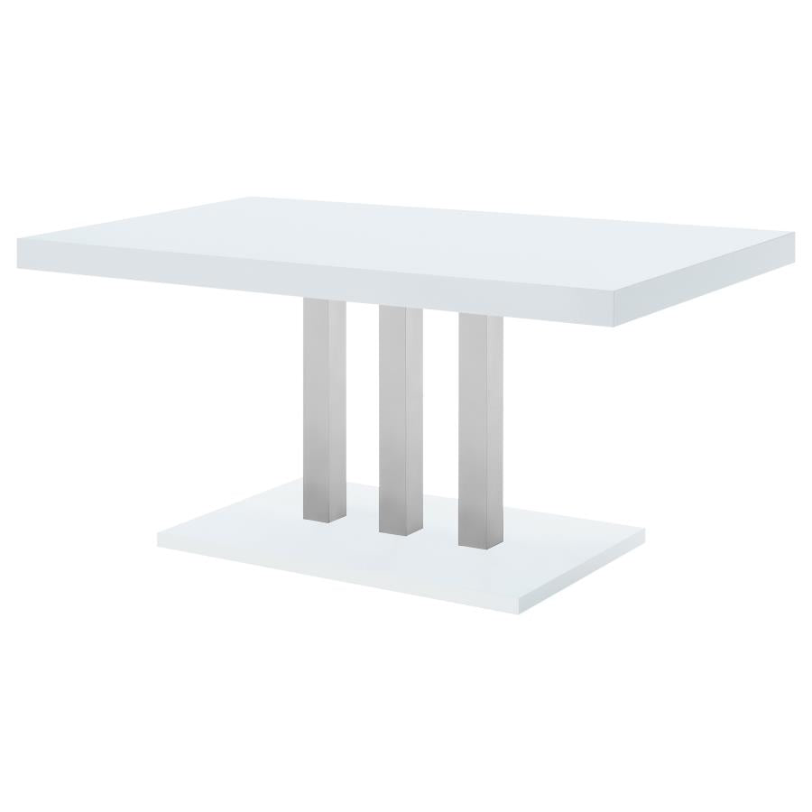 Brooklyn White Dining Table - furniture place usa