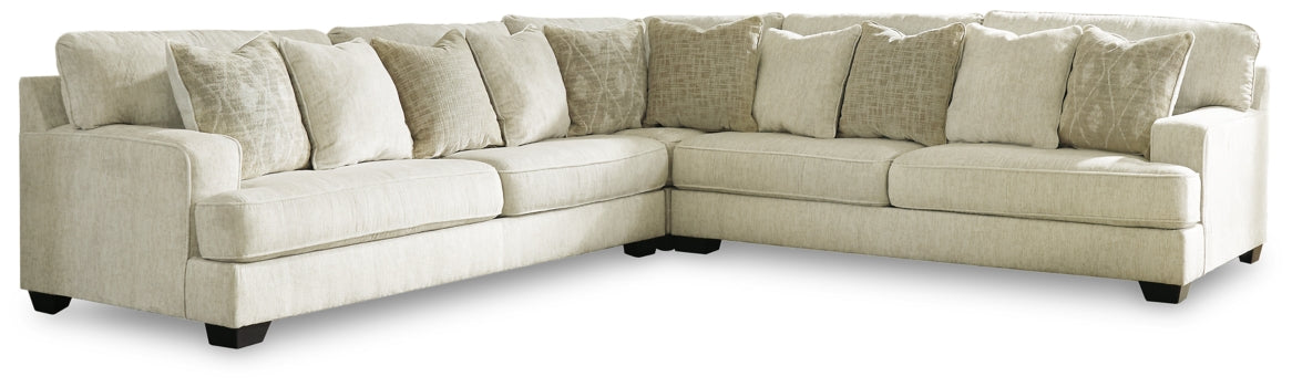 Rawcliffe 3-Piece Sectional with Ottoman - furniture place usa