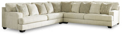 Rawcliffe 3-Piece Sectional with Ottoman - furniture place usa