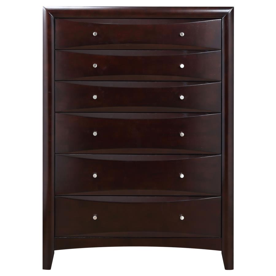Phoenix Brown Eastern King Bed 5 Pc Set - furniture place usa