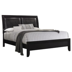 Briana Black California King Bed 5 Pc Set - furniture place usa