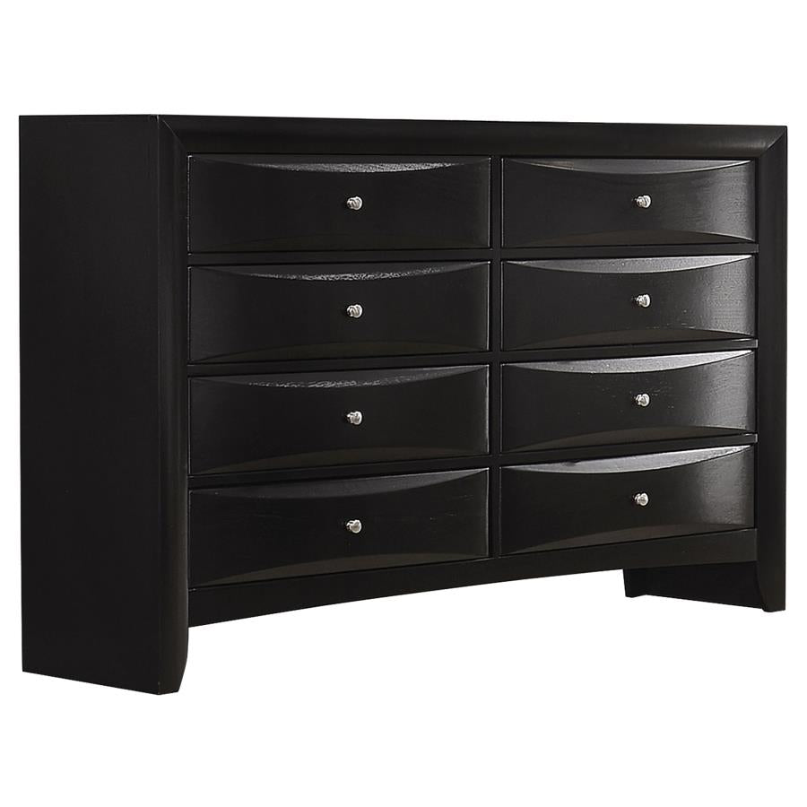 Briana Black California King Bed 5 Pc Set - furniture place usa