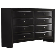 Briana Black California King Bed 5 Pc Set - furniture place usa