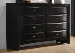 Briana Black Dresser - furniture place usa