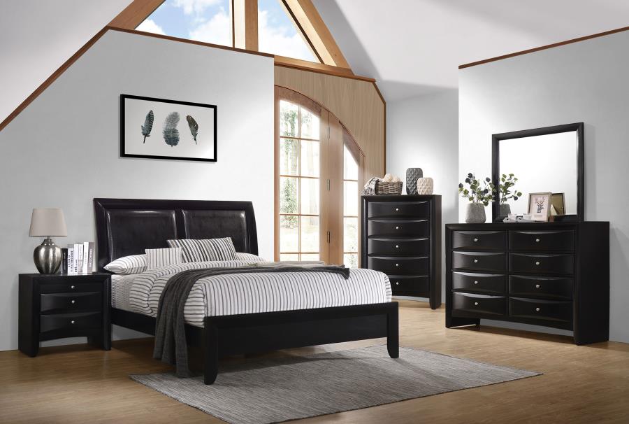 Briana Black Dresser Mirror - furniture place usa