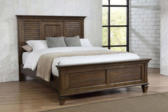Franco Brown Queen Bed - furniture place usa
