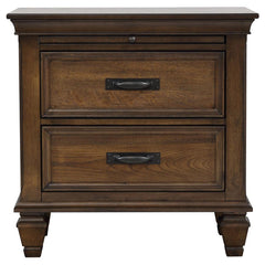 Franco Brown Nightstand - furniture place usa