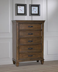 Franco Brown Chest - furniture place usa