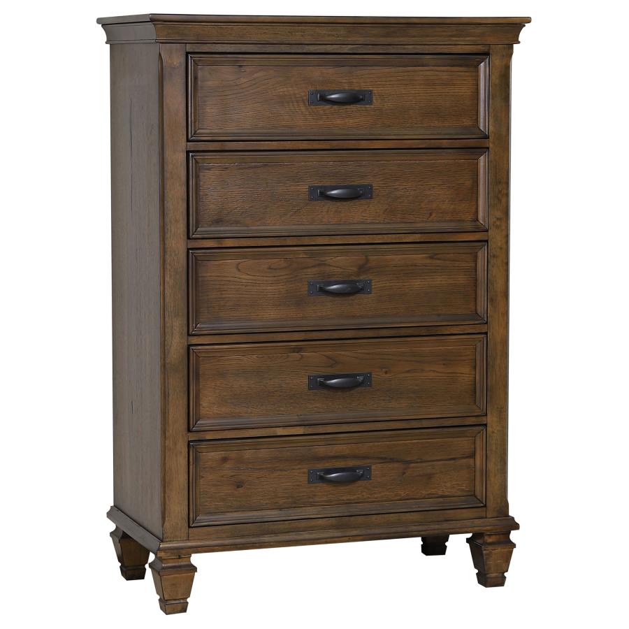 Franco Brown Chest - furniture place usa