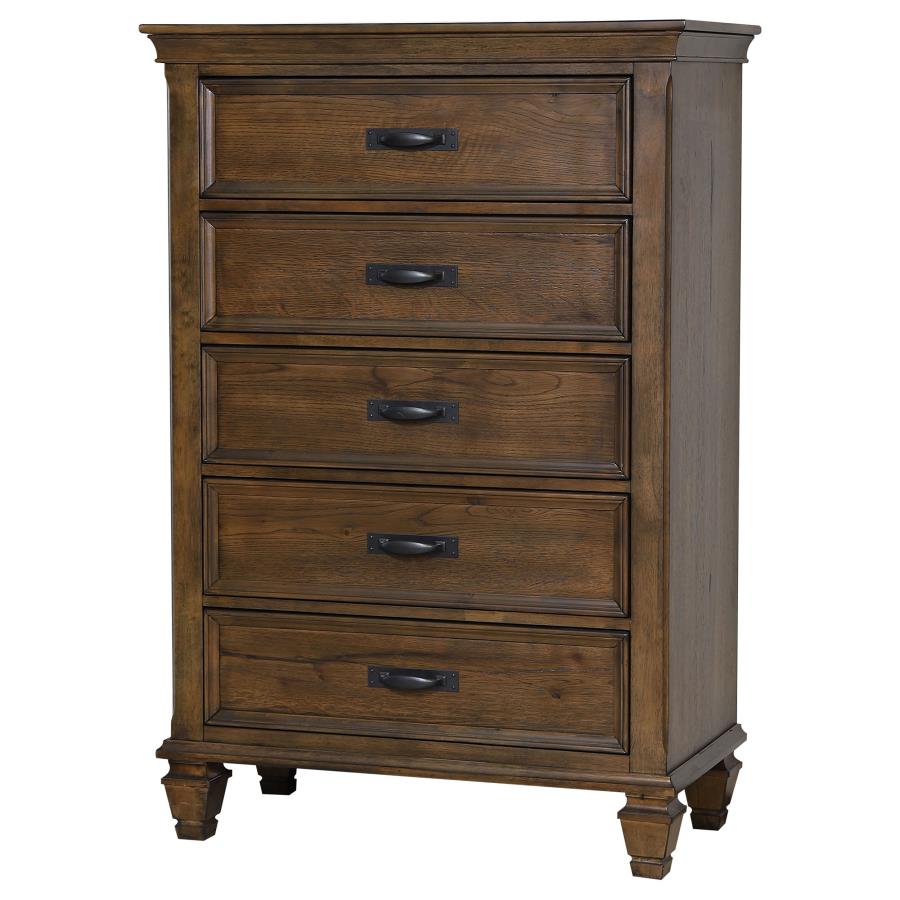 Franco Brown Chest - furniture place usa