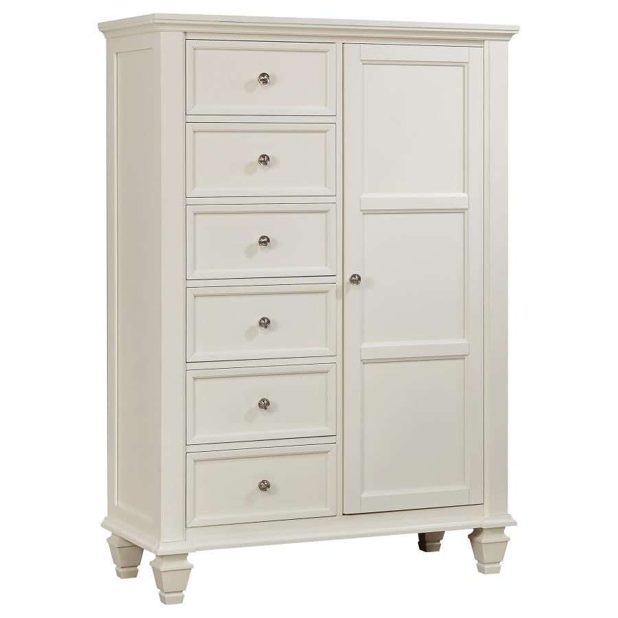 Sandy Beach Ivory Door Chest - furniture place usa