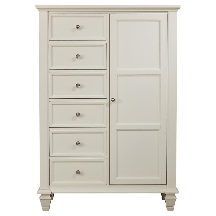 Sandy Beach Ivory Door Chest - furniture place usa