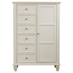 Sandy Beach Ivory Door Chest - furniture place usa