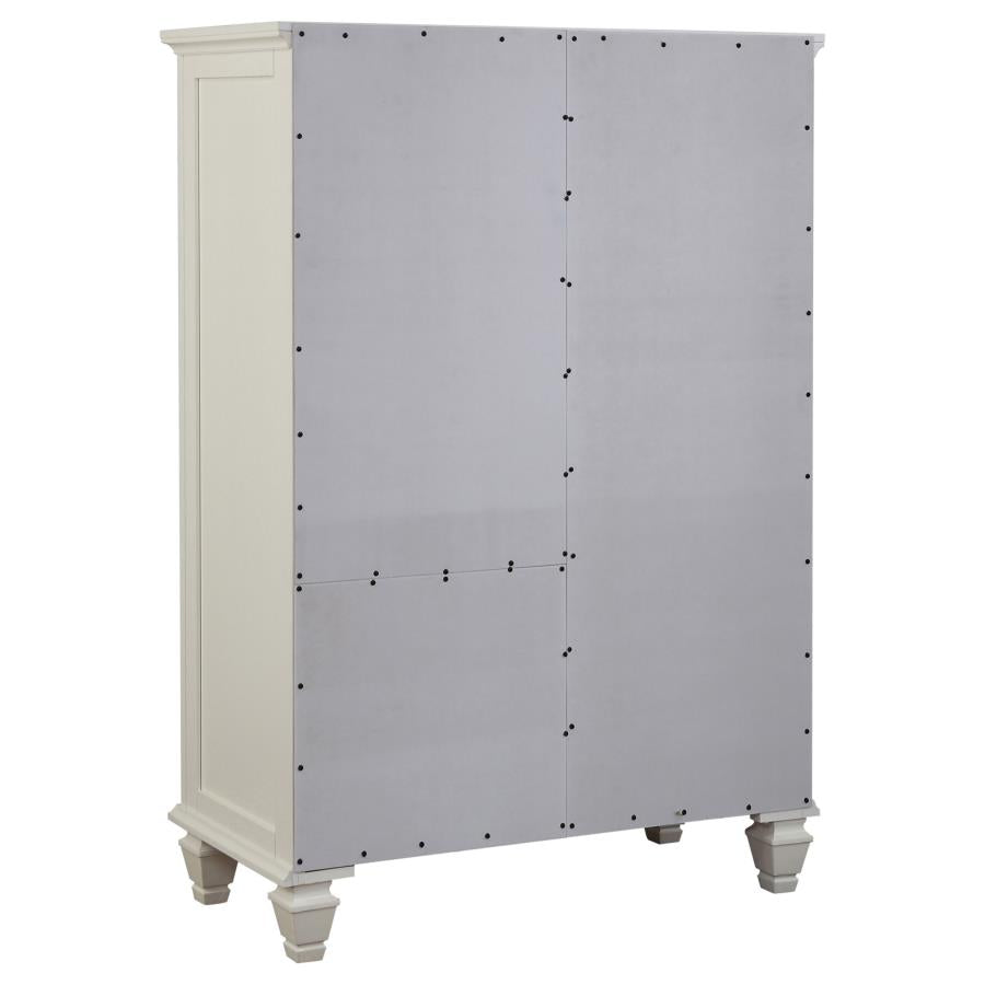 Sandy Beach Ivory Door Chest - furniture place usa