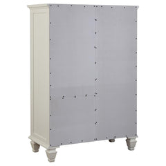 Sandy Beach Ivory Door Chest - furniture place usa