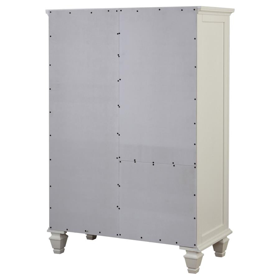 Sandy Beach Ivory Door Chest - furniture place usa