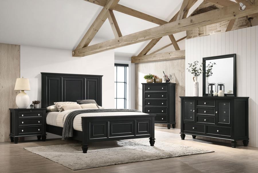 Sandy Beach Black Chest - furniture place usa