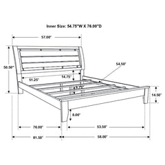 Serenity Brown Full Bed - furniture place usa