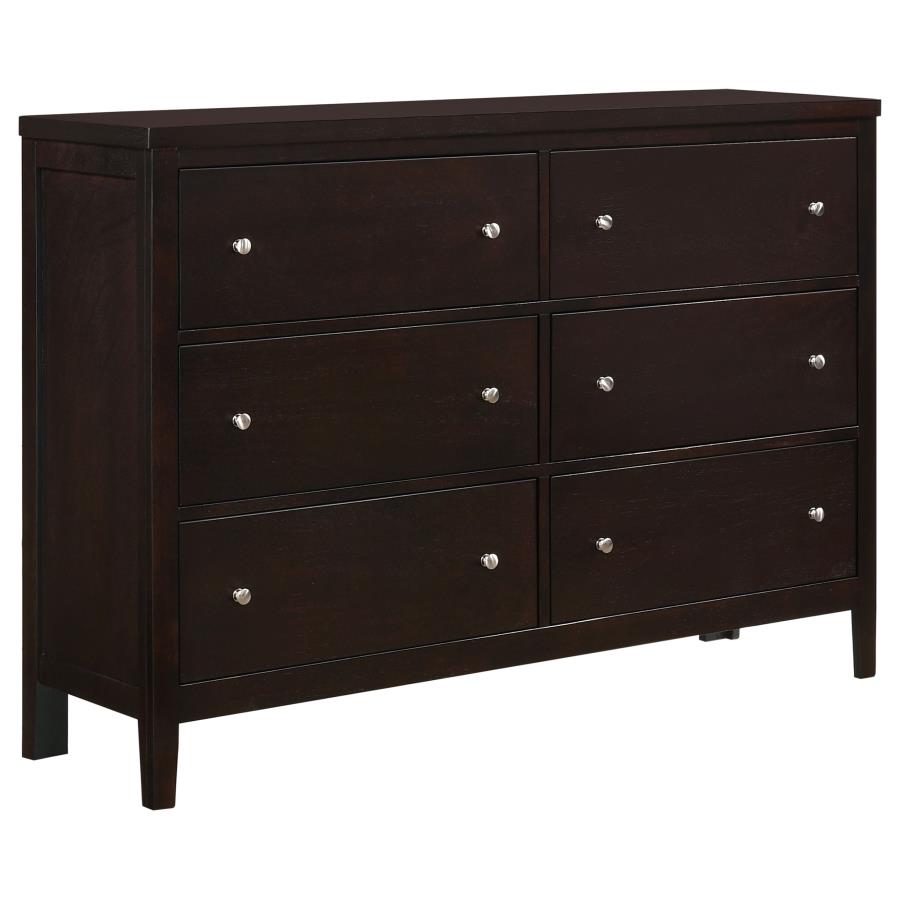 Carlton Brown Eastern King Bed 5 Pc Set - furniture place usa