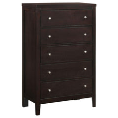 Carlton Brown Eastern King Bed 5 Pc Set - furniture place usa
