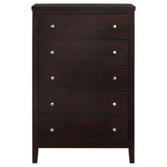 Carlton Brown Eastern King Bed 5 Pc Set - furniture place usa